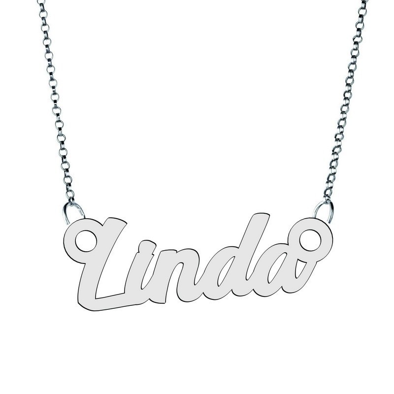 Colier din argint 925 cu numele Linda