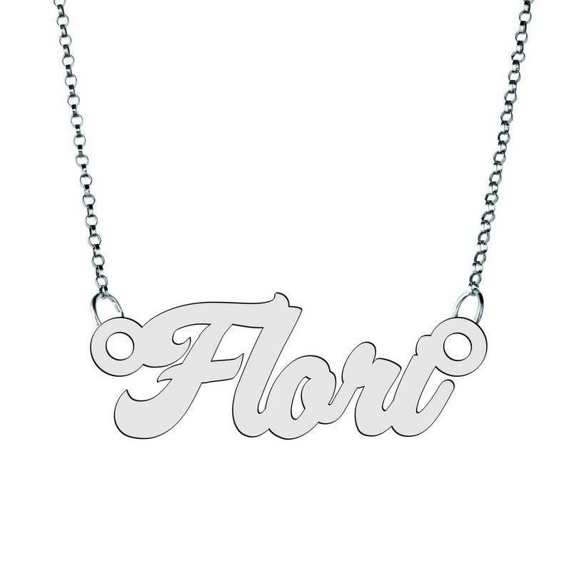 Lănțișor cu Numele Flori – Argint 925 Personalizat