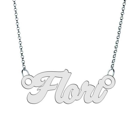 Lănțișor cu Numele Flori – Argint 925 Personalizat